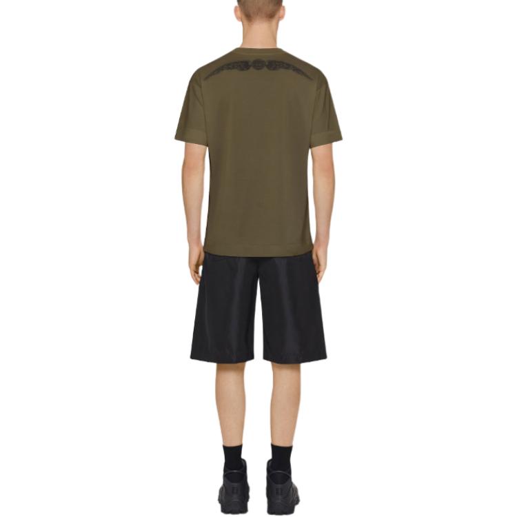GIVENCHY SS24  Khaki Letter Print Crewneck Short-Sleeve T-Shirt. BM71JA3YN1-305 圖 4