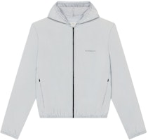 GIVENCHY SS24 Light Blue Reflective Slim Fit Zip Hoodie Jacket. BM016R15D8-452 GIVENCHY SS24 Light Blue Reflective Slim Fit Zip Hoodie Jacket. BM016R15D8-452