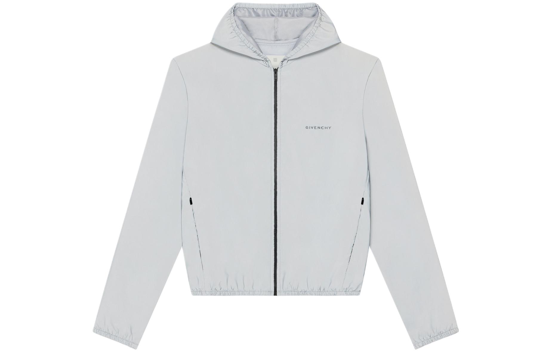 Order ジバンシィ SS24 ライトブルー リフレクティブ スリムフィット ジップフーディージャケット BM016R15D8-452