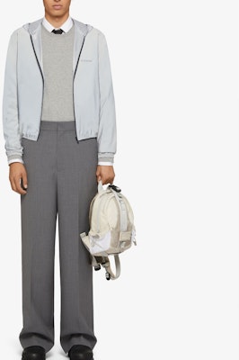 ジバンシィ SS24 ライトブルー リフレクティブ スリムフィット ジップフーディージャケット BM016R15D8-452 Lookbook ジバンシィ SS24 ライトブルー リフレクティブ スリムフィット ジップフーディージャケット BM016R15D8-452