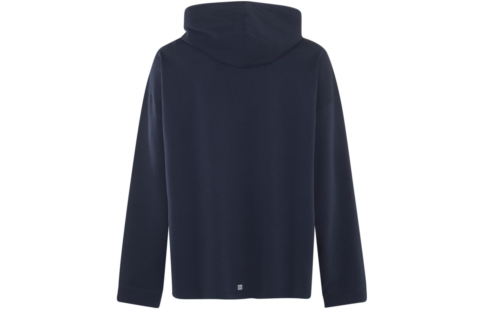 Lookbook GIVENCHY SS24  Navy Lightning Letter Print Hoodie Pullover Sweatshirt BMJ0L83YJA-402