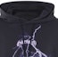 Sizing GIVENCHY SS24 Navy Lightning Letter Print Hoodie Pullover Sweatshirt BMJ0L83YJA-402
