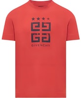 Givenchy SS24 Red Logo Print Crewneck Casual T-Shirt. BM716G3YEL-610 Givenchy SS24 Red Logo Print Crewneck Casual T-Shirt. BM716G3YEL-610