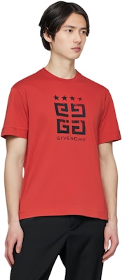 Givenchy SS24 Baju-T Santai Logo Merah. BM716G3YEL-610 Shop Givenchy SS24 Baju-T Santai Logo Merah. BM716G3YEL-610