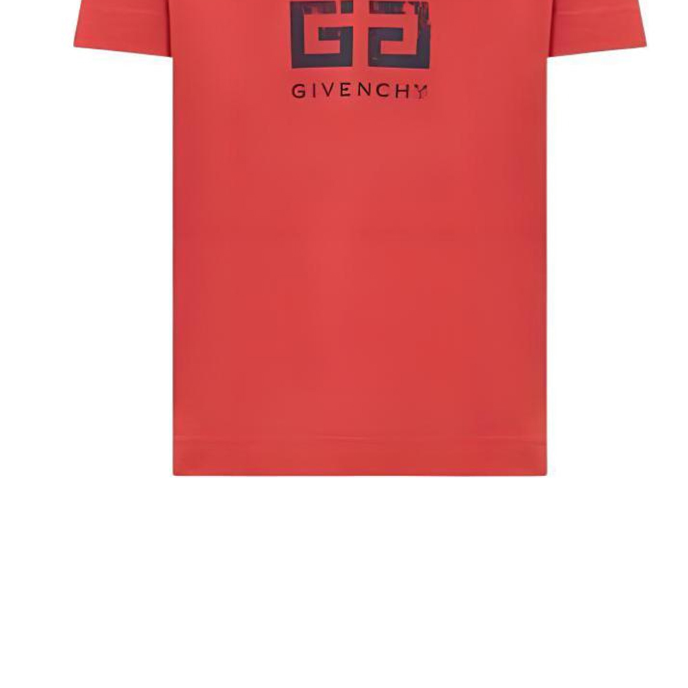 Sizing Givenchy SS24 Baju-T Santai Logo Merah. BM716G3YEL-610