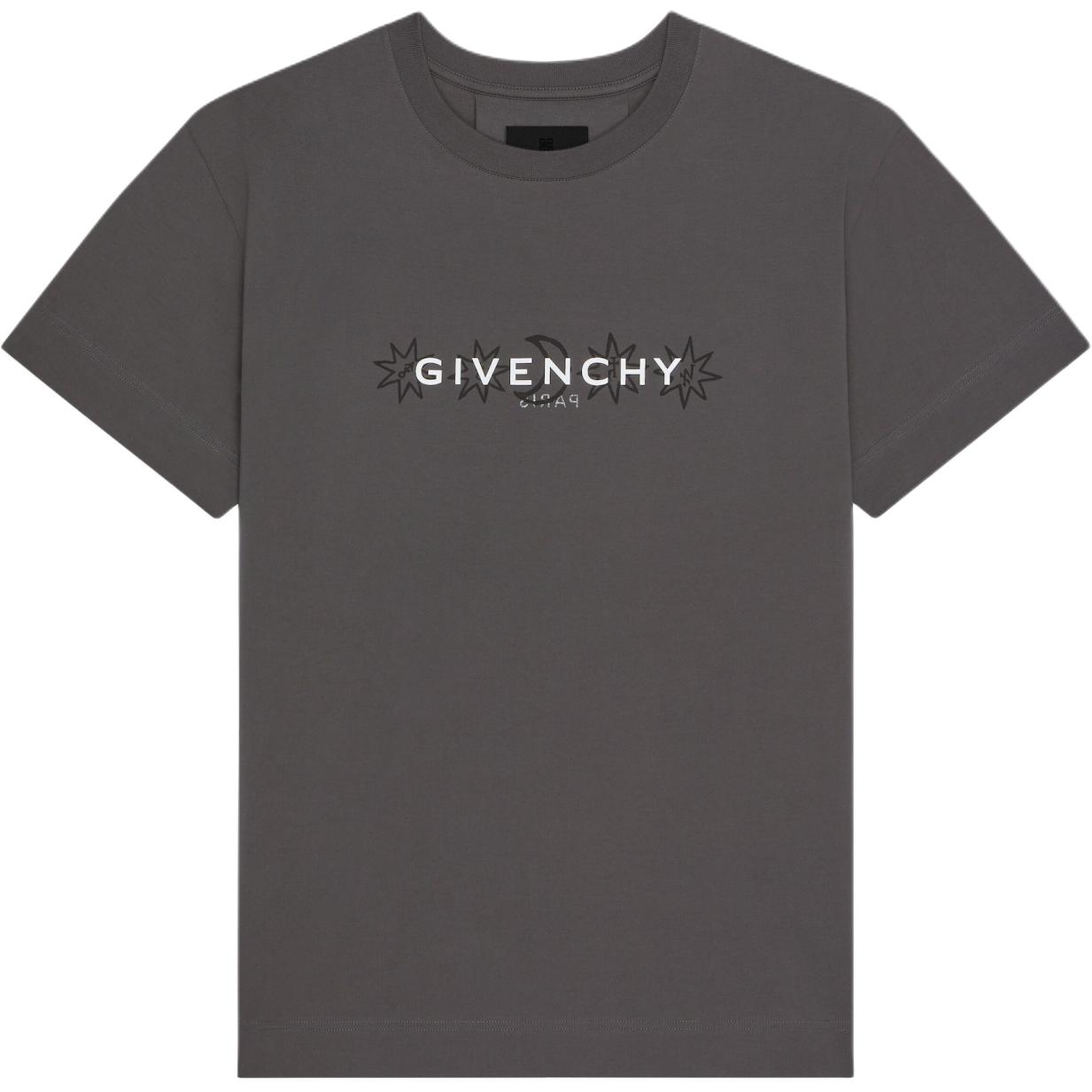 GIVENCHY SS24  Redwood Logo Print Crewneck Short Sleeve T-Shirt BM71JA3YN0-209