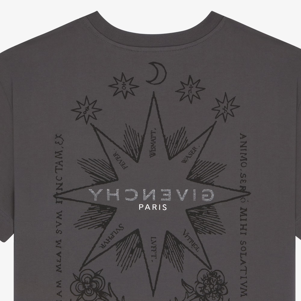 Details for GIVENCHY SS24 紅木標誌印花短袖圓領T恤 BM71JA3YN0-209