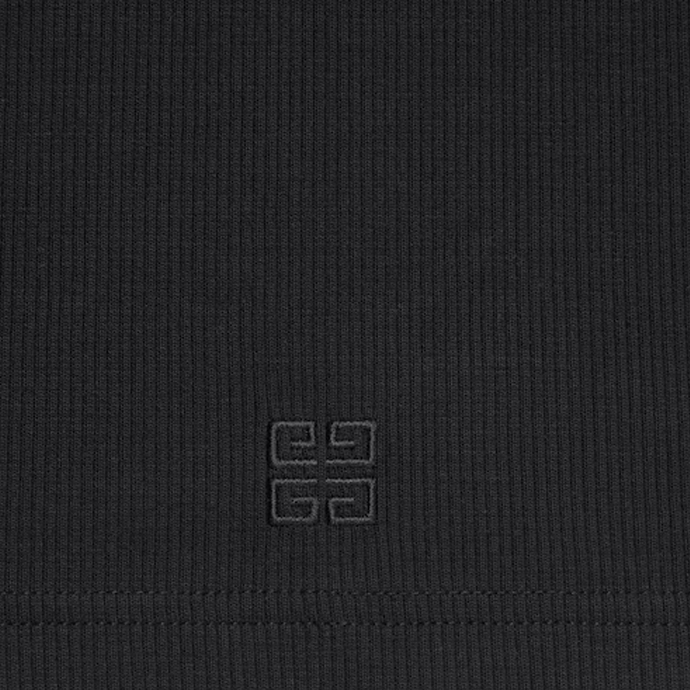 Details for GIVENCHY SS24  Slim-Fit Solid Black Crewneck Tank Top. BM71KY3YLE-001