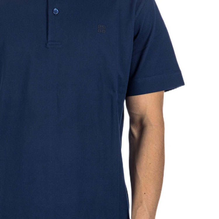 Details for Givenchy SS24 Kaos Polo Lengan Pendek Navy Biru. BM71KR3YCD-410