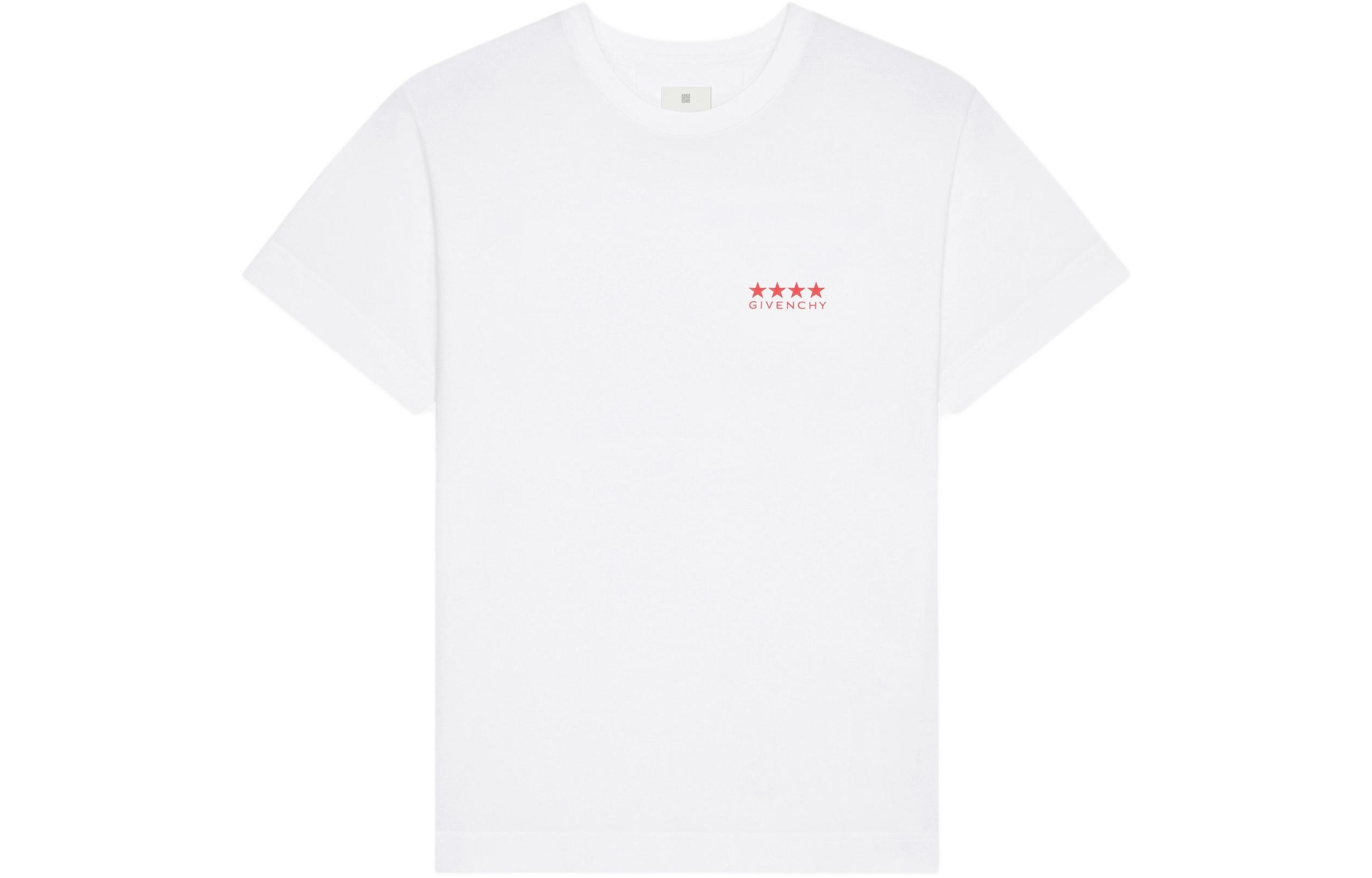 GIVENCHY SS24  White Crewneck T-Shirt with Logo Lettering Print. BM71JA3YJ5-100 圖 2