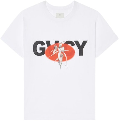 Givenchy SS24 White Logo Floral Print Crew Neck T-Shirt BM71JB3YLA-100 Buy Givenchy SS24 White Logo Floral Print Crew Neck T-Shirt BM71JB3YLA-100