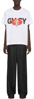 Givenchy SS24 White Logo Floral Print Crew Neck T-Shirt BM71JB3YLA-100 Lookbook Givenchy SS24 White Logo Floral Print Crew Neck T-Shirt BM71JB3YLA-100