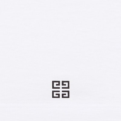 Givenchy SS24 White Logo Floral Print Crew Neck T-Shirt BM71JB3YLA-100 Details for Givenchy SS24 White Logo Floral Print Crew Neck T-Shirt BM71JB3YLA-100