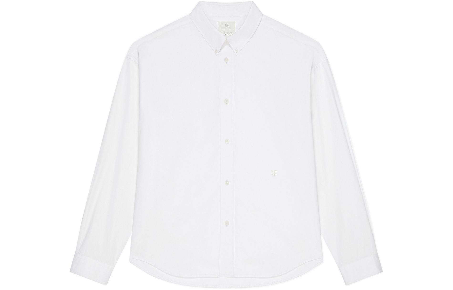 Order Givenchy SS24 Kemeja Putih Oversized Lengan Panjang Casual. BM610214M6-100