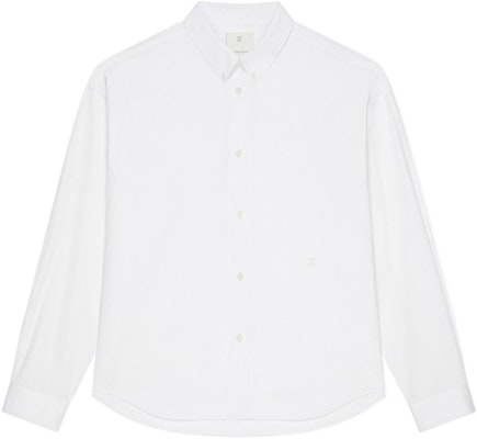 Givenchy SS24 Kemeja Putih Oversized Lengan Panjang Casual. BM610214M6-100 Order Givenchy SS24 Kemeja Putih Oversized Lengan Panjang Casual. BM610214M6-100