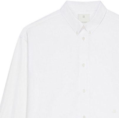 Givenchy SS24 Kemeja Putih Oversized Lengan Panjang Casual. BM610214M6-100 Sizing Givenchy SS24 Kemeja Putih Oversized Lengan Panjang Casual. BM610214M6-100