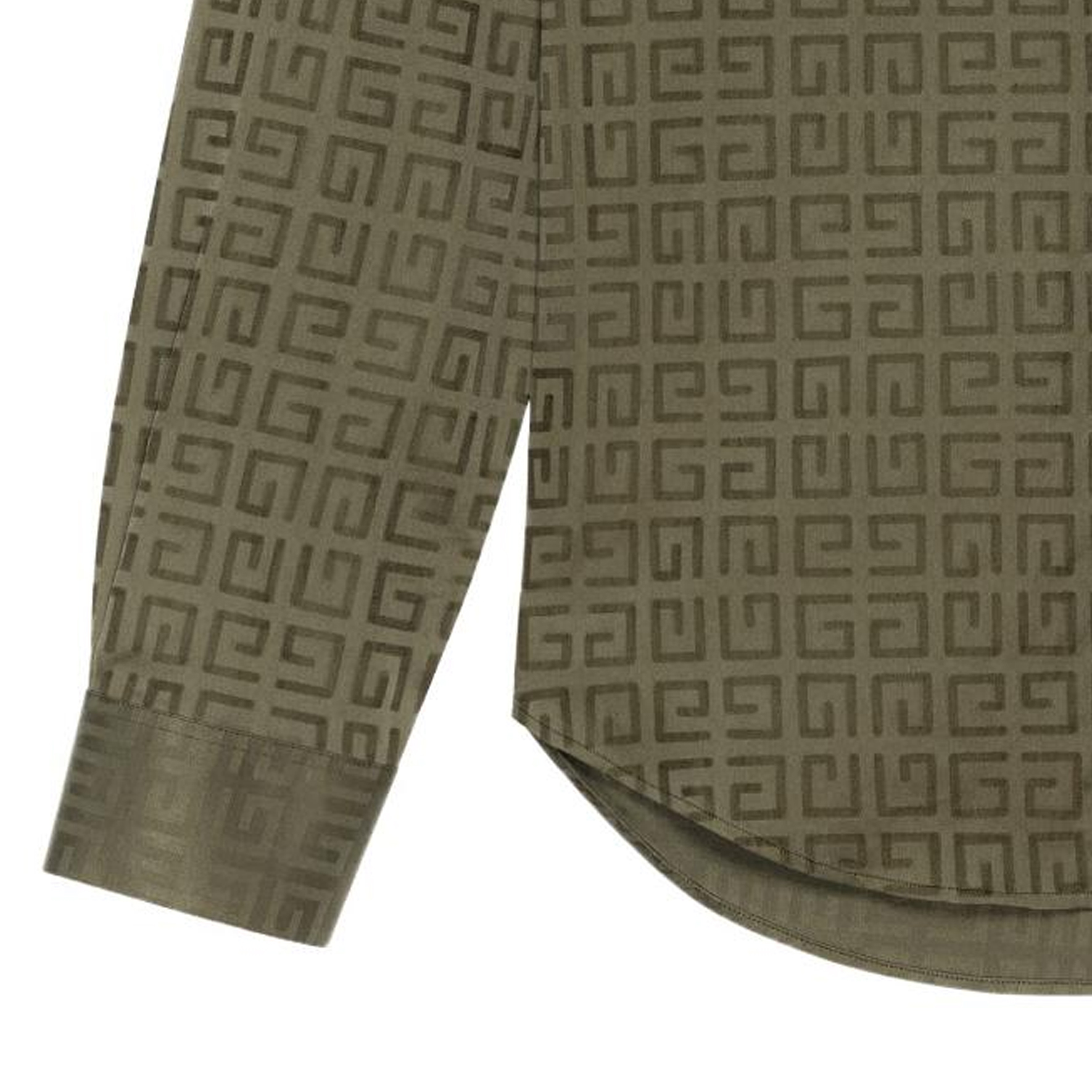 Givenchy SS24 All-Over Print Single-Breasted Long Sleeve Shirt Green BM60ZH140C-305 圖 7