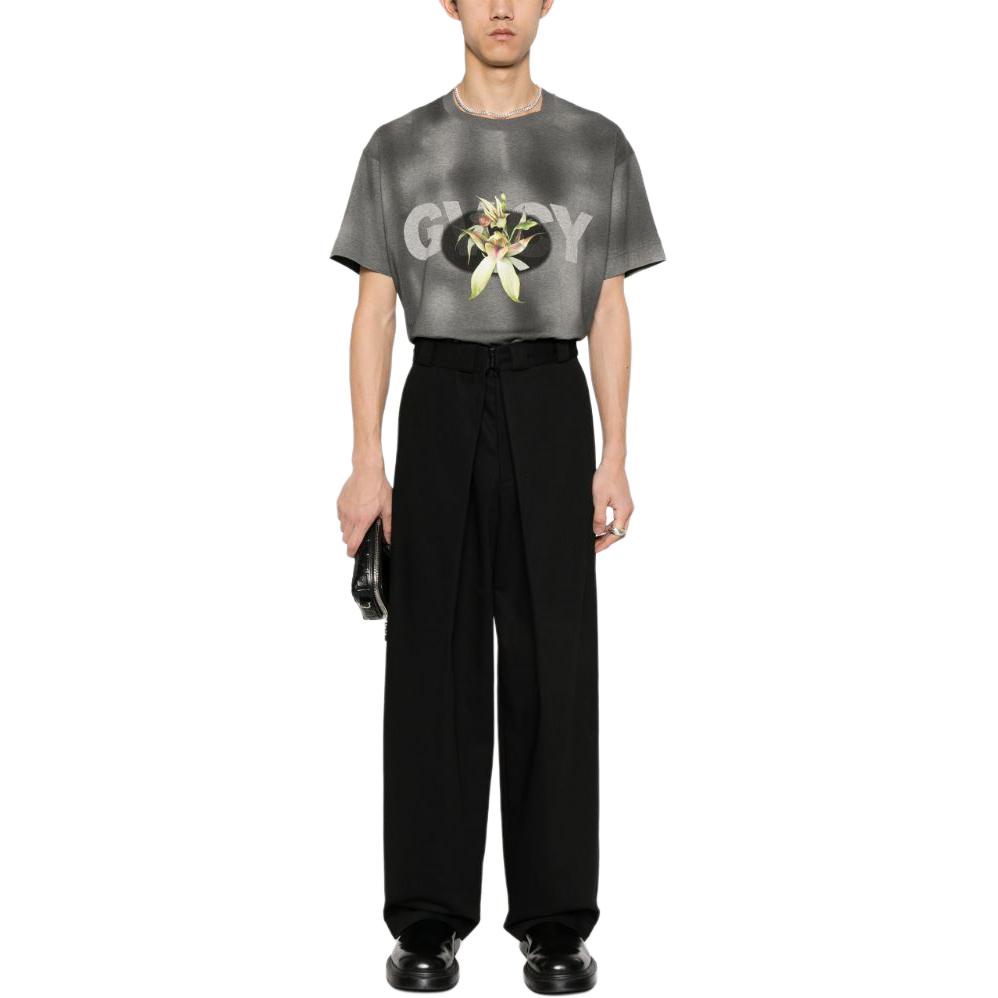 Lookbook GIVENCHY SS24 Faded Logo Print Oversized T-Shirt  Black BM71JB3YLP-001