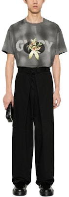 GIVENCHY SS24 Faded Logo Print Oversized T-Shirt Black BM71JB3YLP-001 Lookbook GIVENCHY SS24 Faded Logo Print Oversized T-Shirt Black BM71JB3YLP-001