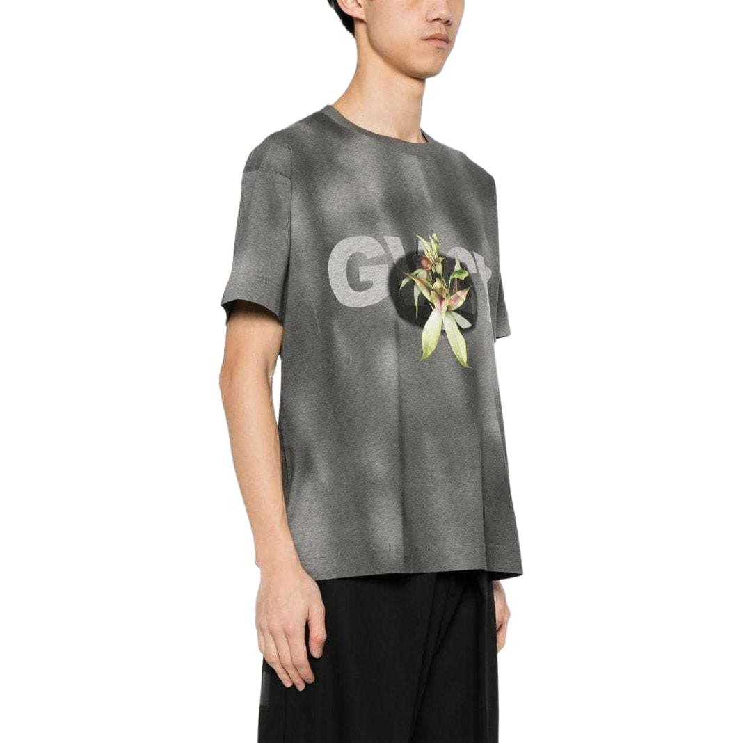 Purchase GIVENCHY SS24 Faded Logo Print Oversized T-Shirt  Black BM71JB3YLP-001