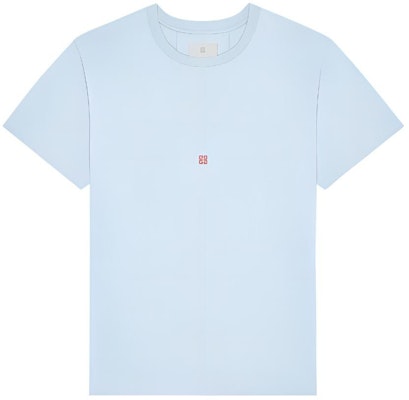GIVENCHY SS24 Flamingo Logo Print Light Blue Crewneck T-Shirt. BM71JA3YM2-450 Buy GIVENCHY SS24 Flamingo Logo Print Light Blue Crewneck T-Shirt. BM71JA3YM2-450