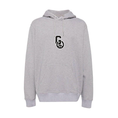 Givenchy SS24 Graphic Print Hoodie Light Grey BMJ0GY3Y78-055