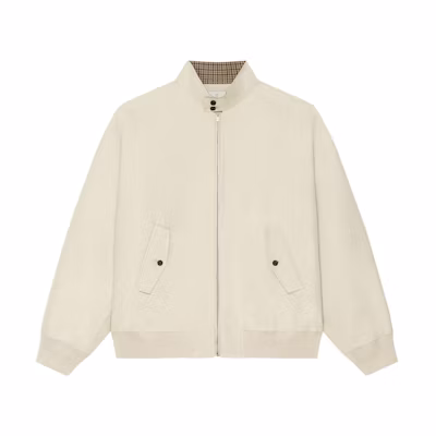 Givenchy SS24 High-Neck Zip-Up Casual Jacket in Light Beige BM017D15ED-270