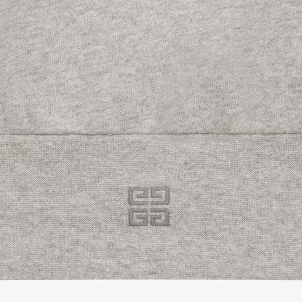 Details for Givenchy 2024春夏字母印花領長袖直身衛衣 淺灰色 BMJ0M53YKQ-055