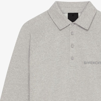 Givenchy 2024春夏字母印花領長袖直身衛衣 淺灰色 BMJ0M53YKQ-055 Sizing Givenchy 2024春夏字母印花領長袖直身衛衣 淺灰色 BMJ0M53YKQ-055