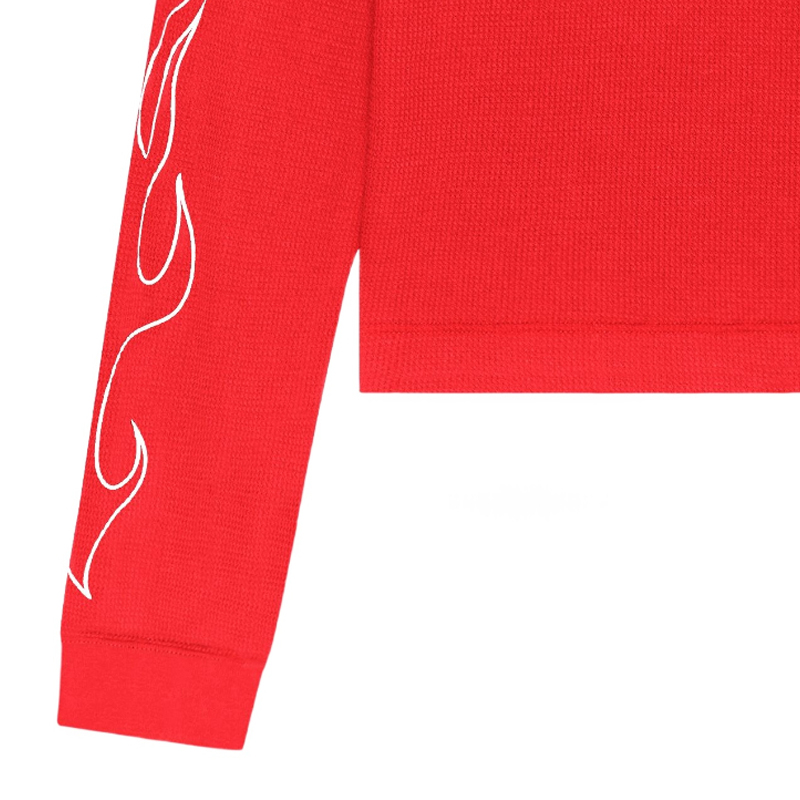 Details for ジバンシィ SS24 ロゴプリント 長袖 クルーネック Tシャツ レッド BM71KP3YLV-600