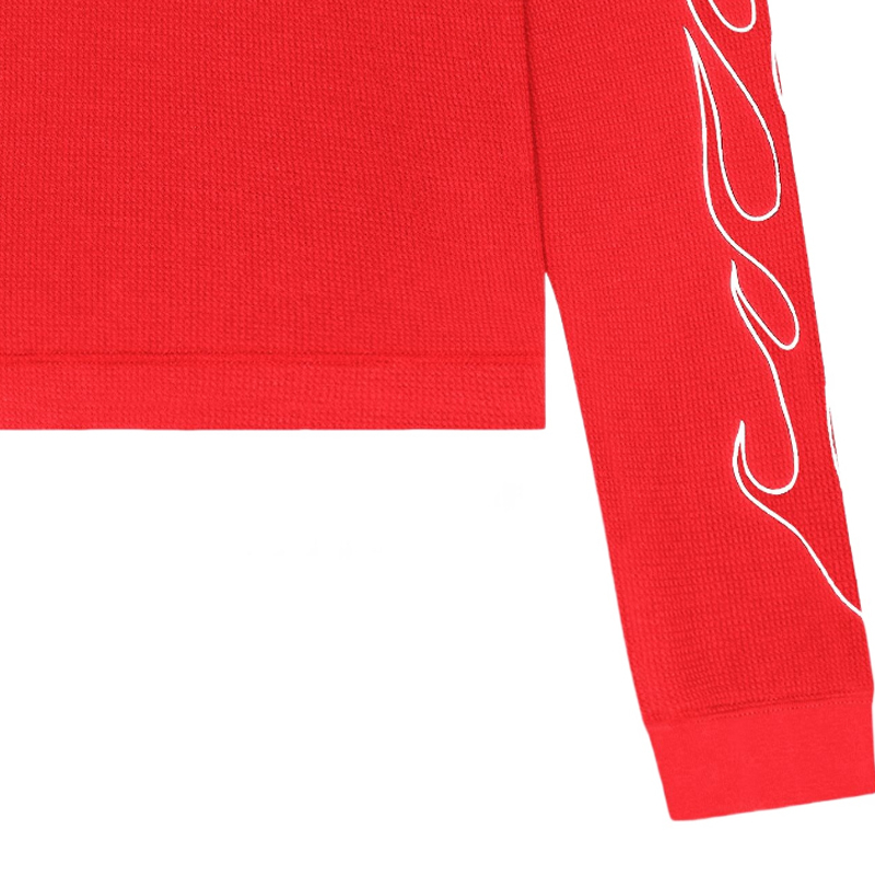 Sizing ジバンシィ SS24 ロゴプリント 長袖 クルーネック Tシャツ レッド BM71KP3YLV-600