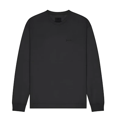 Givenchy SS24 Logo Print Crewneck Long Sleeve Sweatshirt Charcoal Men BM71M73YNZ-025
