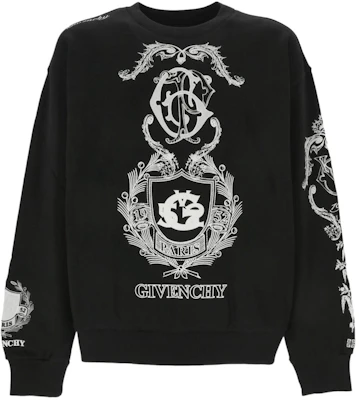 Givenchy SS24 Logo Cetakan Baju Sweatshirt Leher Bulat Hitam. BMJ0LC3YL0-001 Order Givenchy SS24 Logo Cetakan Baju Sweatshirt Leher Bulat Hitam. BMJ0LC3YL0-001
