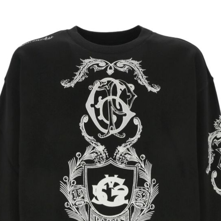Givenchy SS24 Logo Print Crewneck Sweatshirt  Black. BMJ0LC3YL0-001 圖 5