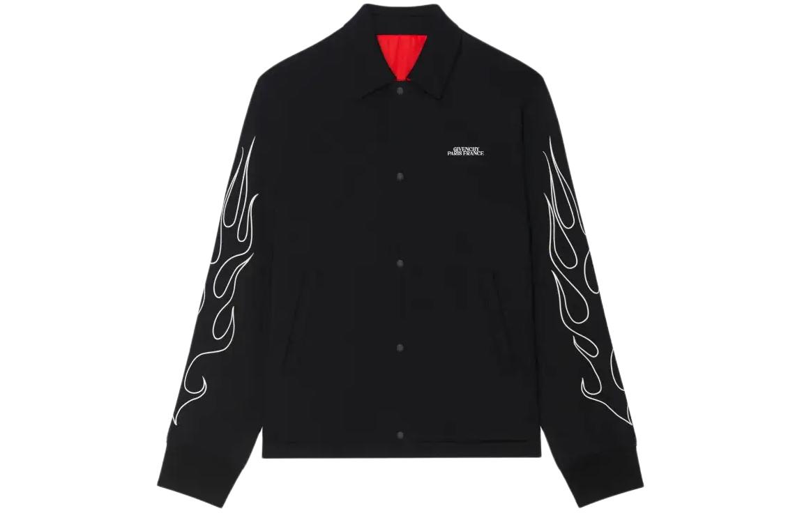 Givenchy SS24 Lunar New Year Reversible Letter Print Jacket Black - BM015R3YJB-009