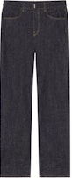 Givenchy SS24 Solid Button Mid-Waist Straight Jeans Men Indigo Blue BM51E35YA3-415 Givenchy SS24 Solid Button Mid-Waist Straight Jeans Men Indigo Blue BM51E35YA3-415