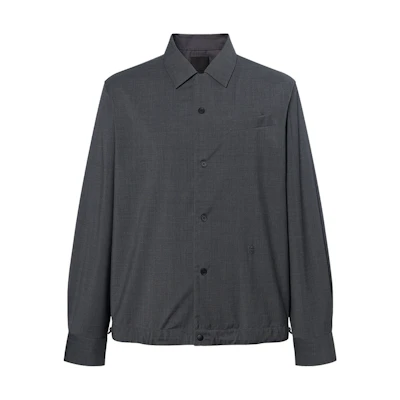 Givenchy SS24 Solid Color Button-Up Long Sleeve Shirt Men’s - Mid Gray. BM61071558-030