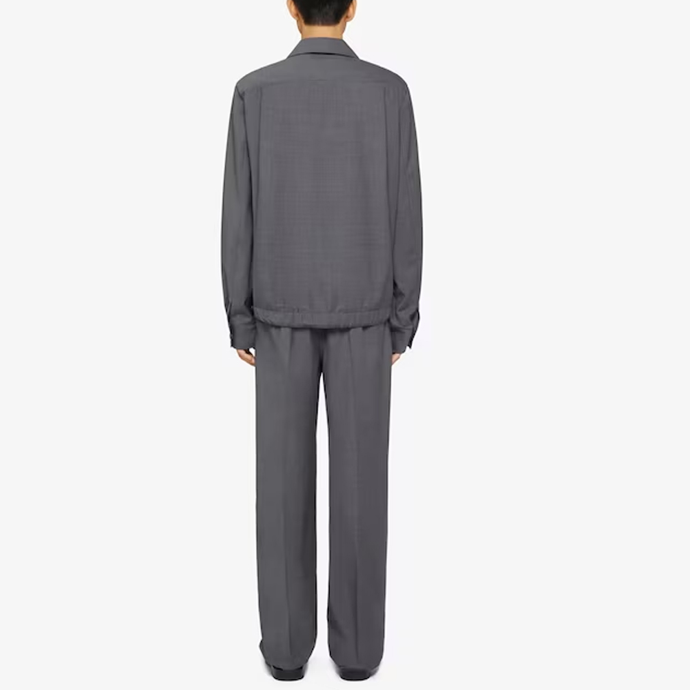 Givenchy SS24 Solid Color Button-Up Long Sleeve Shirt Men’s - Mid Gray. BM61071558-030 圖 4