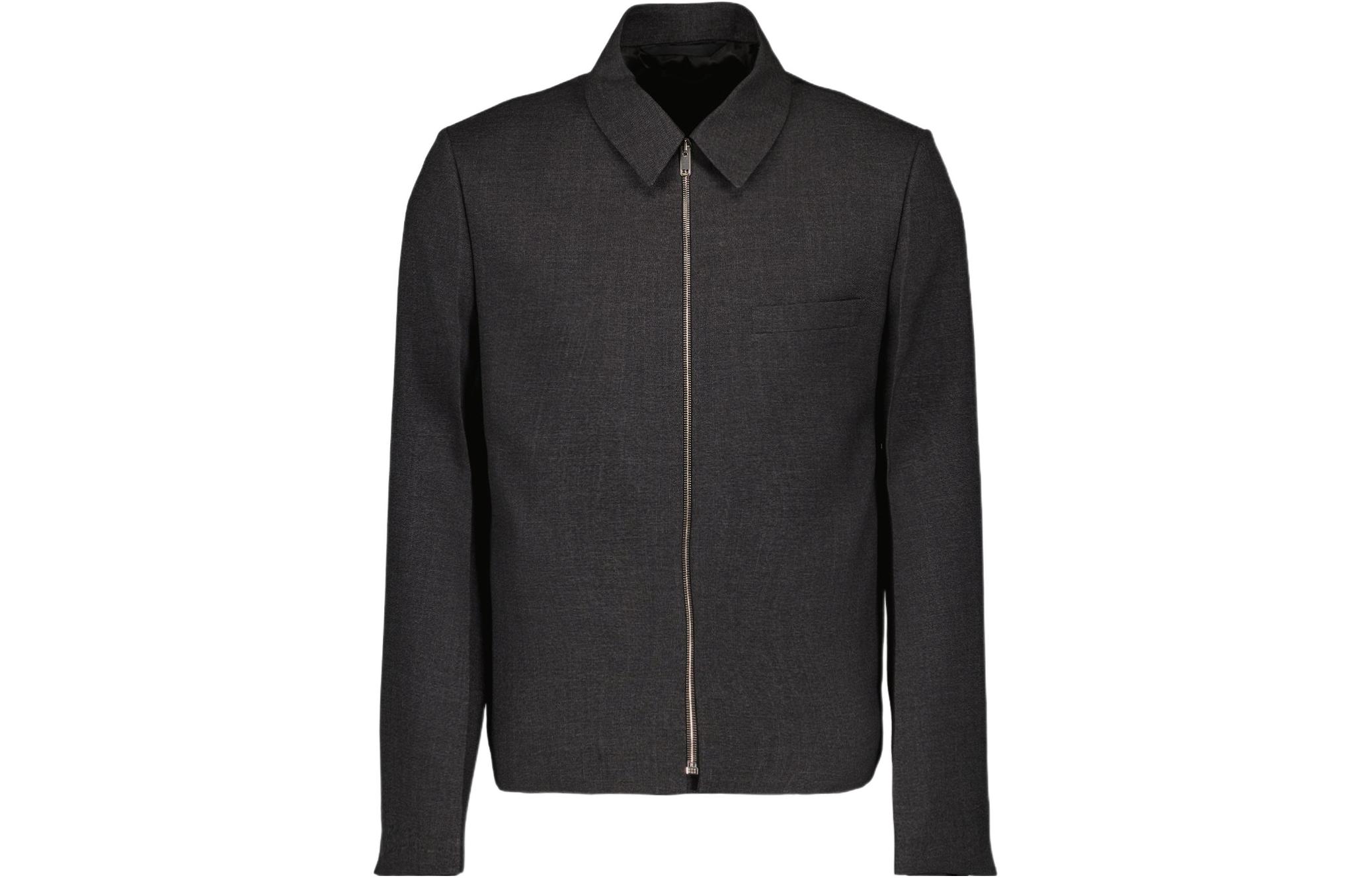 Order Chaqueta Gris Hombre Givenchy SS24 Cuello Cuadrado Cremallera Manga Larga. BM30F314FU-067