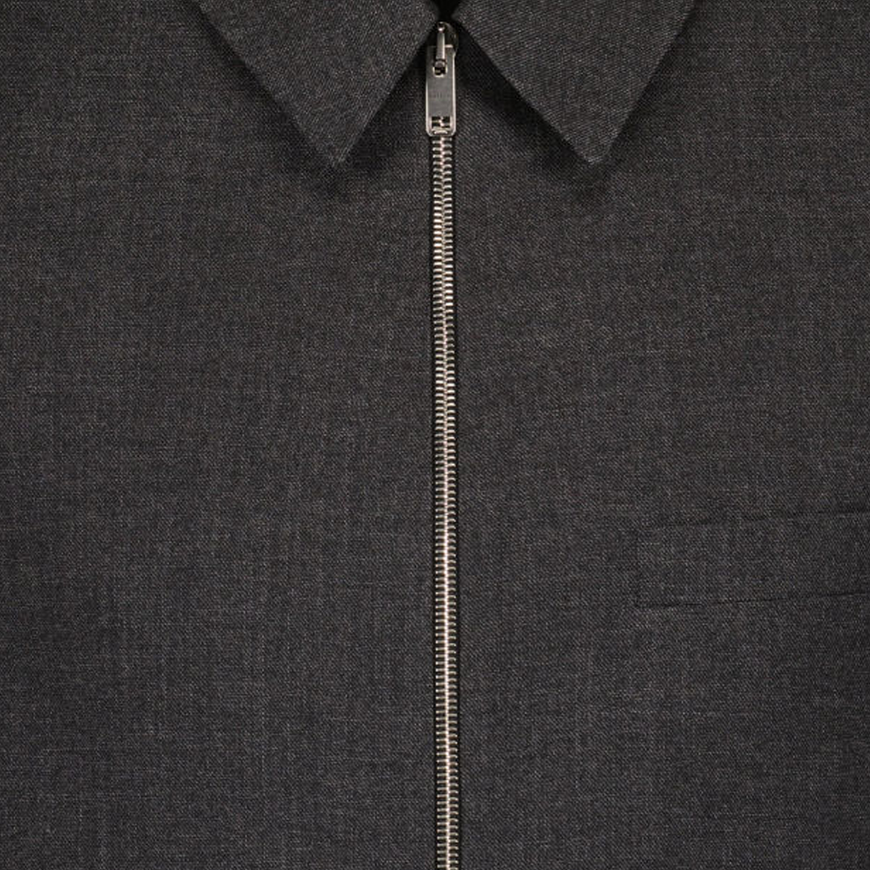 Shop Chaqueta Gris Hombre Givenchy SS24 Cuello Cuadrado Cremallera Manga Larga. BM30F314FU-067