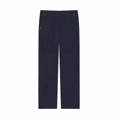 Givenchy SS24 Solid Color Straight-Leg Button Pocket Pants Night Blue BM51G215KK-403