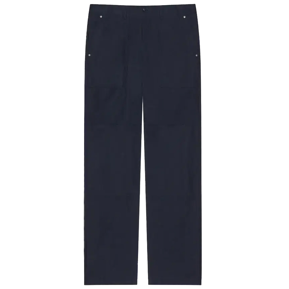 Order Givenchy SS24 Seluar Lurus Warna Solid Poket Butang Biru Malam BM51G215KK-403