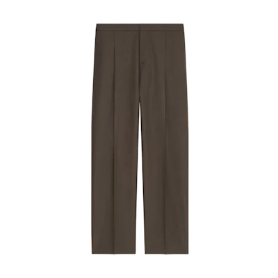 Givenchy SS24 Solid Color Zip Pocket Straight-Leg Trousers Men Dark Brown BM51EB15K3-309