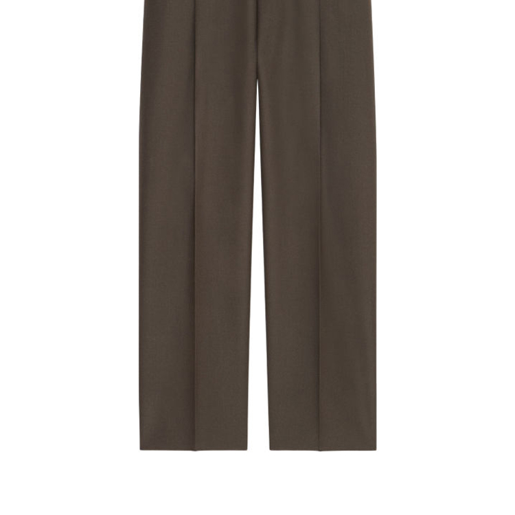 Details for 지방시 SS24 솔리드 컬러 지퍼 포켓 스트레이트 레그 남성 바지 다크 브라운 BM51EB15K3-309