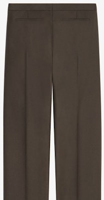 지방시 SS24 솔리드 컬러 지퍼 포켓 스트레이트 레그 남성 바지 다크 브라운 BM51EB15K3-309 Sizing 지방시 SS24 솔리드 컬러 지퍼 포켓 스트레이트 레그 남성 바지 다크 브라운 BM51EB15K3-309