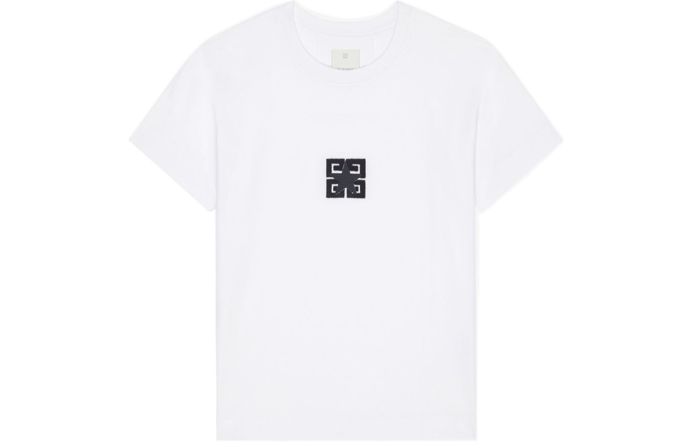 Order GIVENCHY SS24 White  Letter Print Crewneck Short Sleeve T-Shirt BM71JB3YLZ-100
