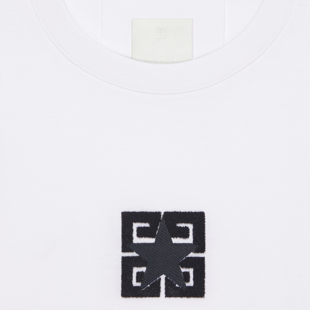 Details for GIVENCHY SS24 White  Letter Print Crewneck Short Sleeve T-Shirt BM71JB3YLZ-100