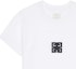 Sizing GIVENCHY SS24 White Letter Print Crewneck Short Sleeve T-Shirt BM71JB3YLZ-100