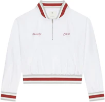 Givenchy SS24 White Half-Zip Lettered Casual Long-Sleeve Jacket BM016N15EH-100 Givenchy SS24 White Half-Zip Lettered Casual Long-Sleeve Jacket BM016N15EH-100