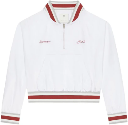 Chaqueta Blanca Givenchy SS24 de Manga Larga con Media Cremallera y Letras. BM016N15EH-100 Buy Chaqueta Blanca Givenchy SS24 de Manga Larga con Media Cremallera y Letras. BM016N15EH-100